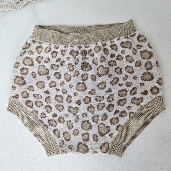 Mayoral 3 Piece Baby Girl Knit Set Leopard Print 12 Month - Picture 2 of 10